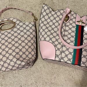 Gucci Beige and Pink Women's Bags Set